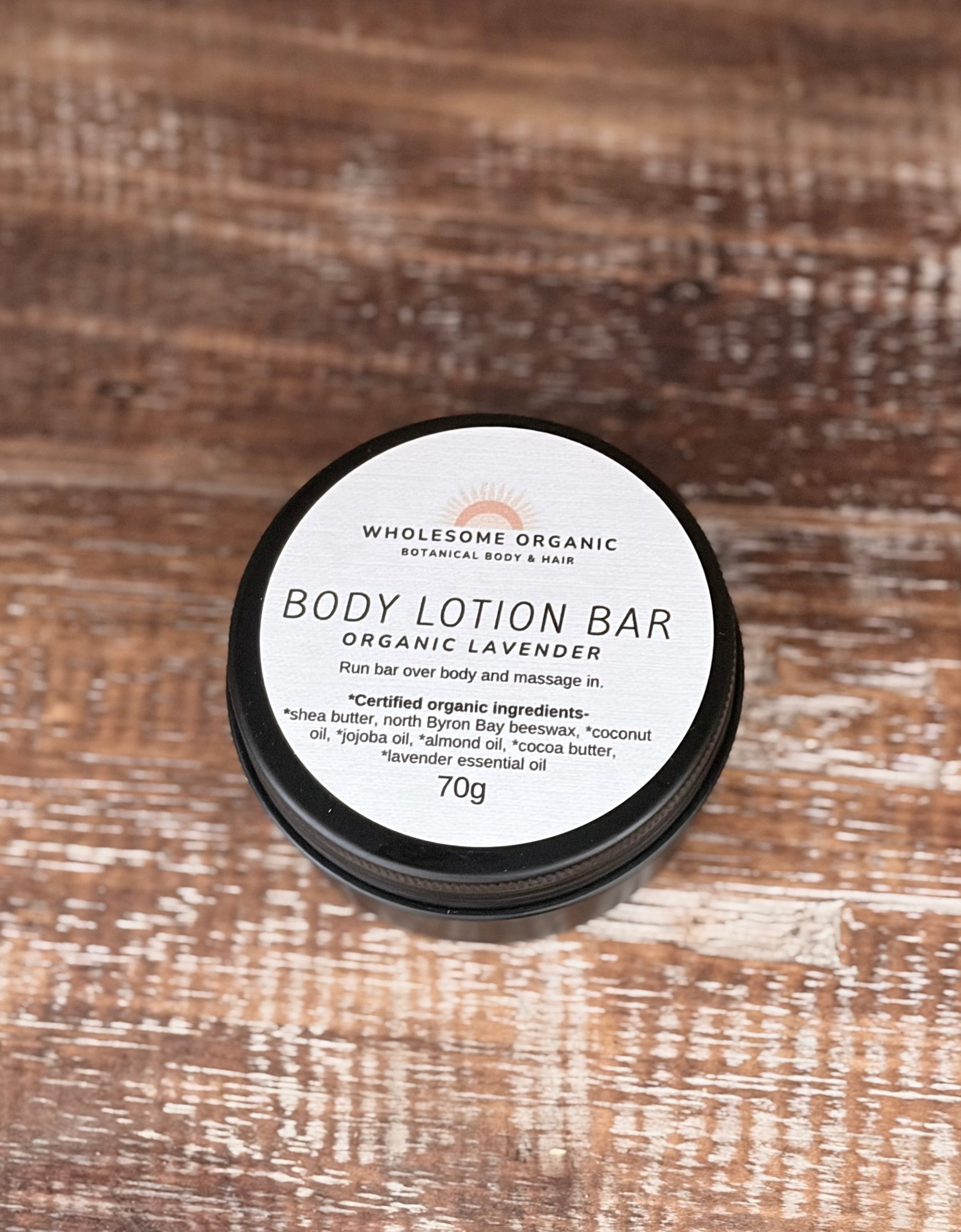 Organic Lavender Body Lotion Bar
