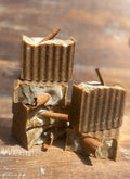 Tallow Soap Coffee & Cinnamon With pumice stone