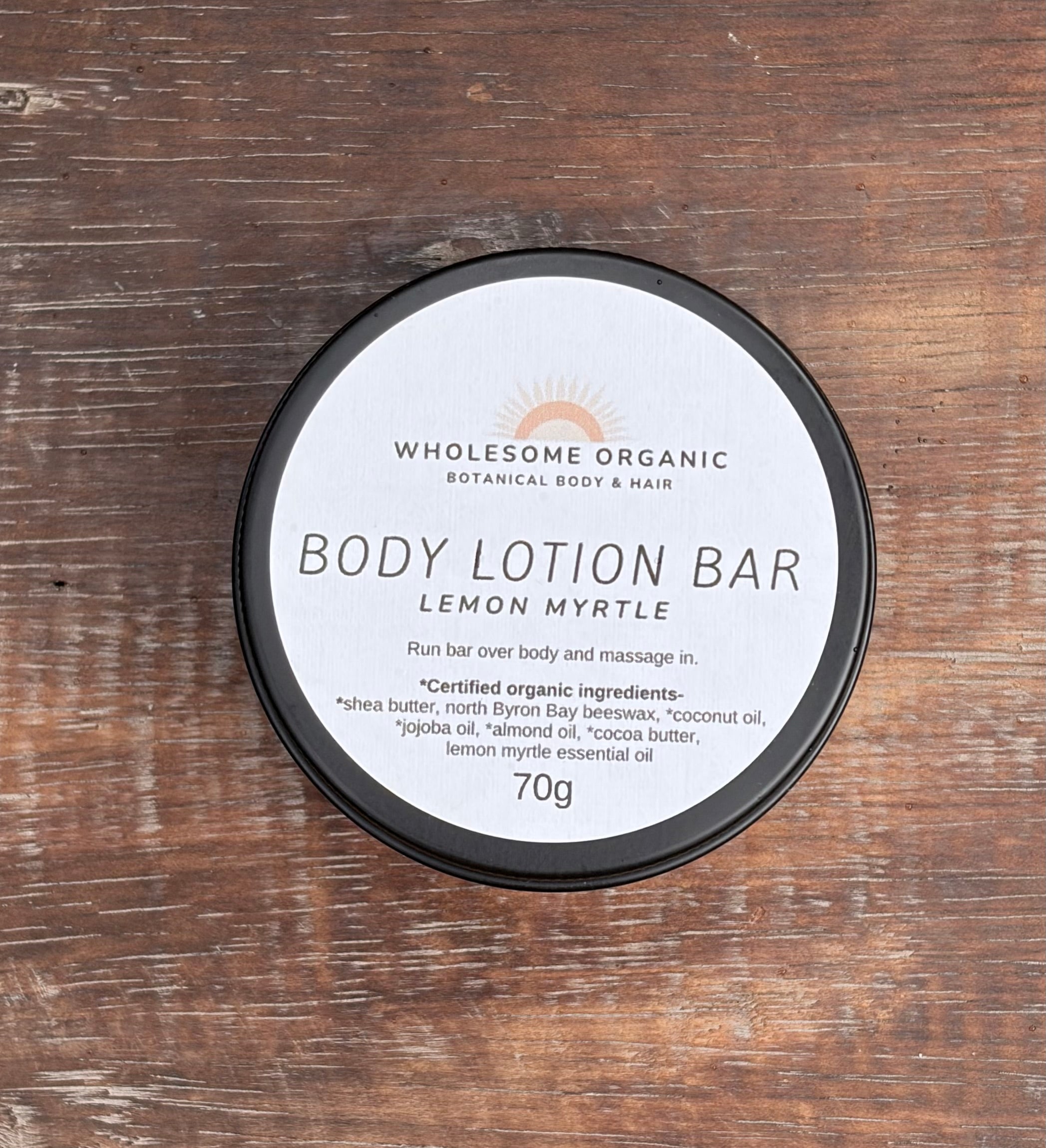 Lemon Myrtle Body Lotion Bar